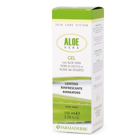 Farmaderbe Aloe Vera Gel  Viso Lenitivo Emolliente 100 ml