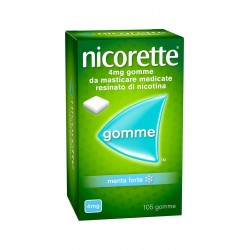 Nicorette 4 mg 105 gomme da masticare medicate gusto menta forte