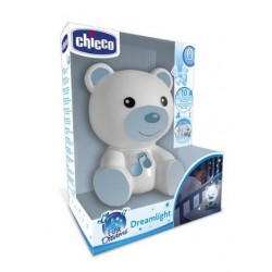 Chicco Dreamlight Luce notturna per bambini a forma di orsetto azzurro