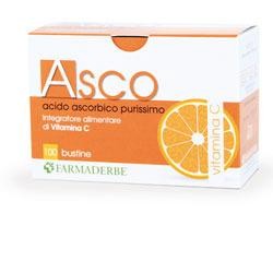 Farmaderbe Asco Acido ascorbico purissimo integratore di vitamina C 100 bustine