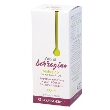 Farmaderbe Olio di borragine integratore per la bellezza della pelle 100 ml