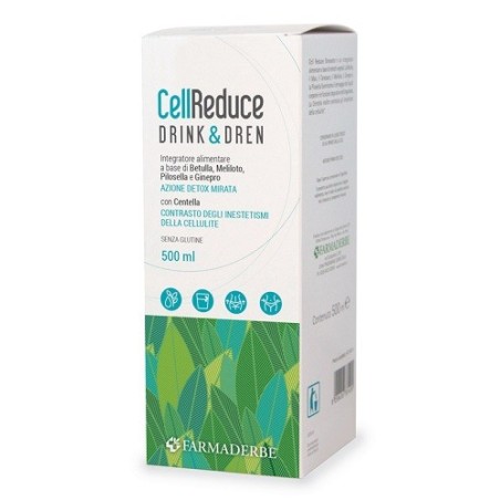 Farmaderbe CellReduce Drink&Dren integratore drenante detox 500 ml Farmaderbe CellReduce Drink&Dren integratore drenante detox 500 ml