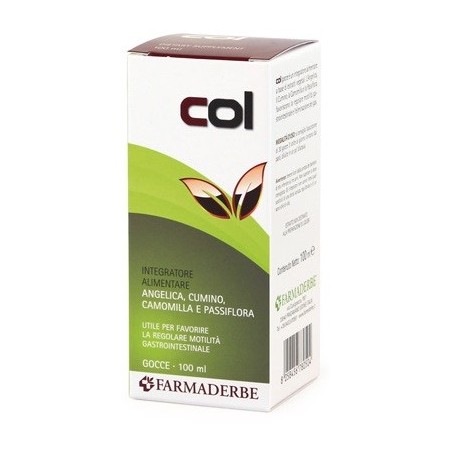 Farmaderbe Col integratore per regolare la motilità gastrointestinale 100 ml Farmaderbe Col integratore per regolare la motilità gastrointestinale 100 ml