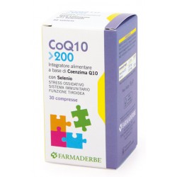 Farmaderbe CoQ10 200 integratore per tiroide e sistema immunitario 30 compresse