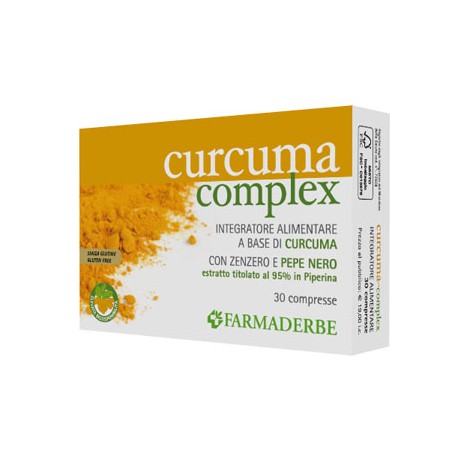 Farmaderbe Curcuma Complex integratore digestivo antinausea 30 compresse