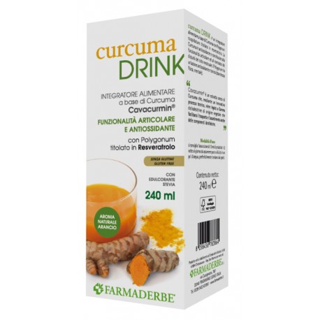Farmaderbe Curcuma Drink integratore antiossidante per articolazioni 240 ml