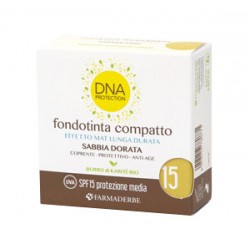 Farmaderbe Flower Fondotinta compatto matt sabbia dorata SPF 15 9 ml