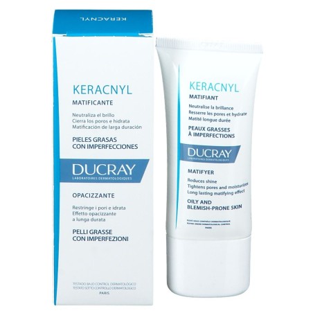 Ducray Keracnyl Crema opacizzante idratante pelli miste e grasse 30 ml Ducray Keracnyl Crema opacizzante idratante pelli miste e grasse 30 ml