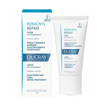 Ducray Keracnyl Repair Cream Crema viso pelle secca a tendenza acneica 50 ml Ducray Keracnyl Repair Cream Crema viso pelle secca a tendenza acneica 50 ml