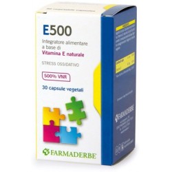 Farmaderbe E 500 integratore contro lo stress ossidativo 30 capsule