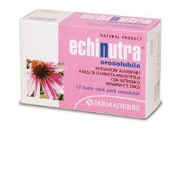 Farmaderbe Echinutra integratore per difese immunitarie 12 stick orosolubili gusto arancia