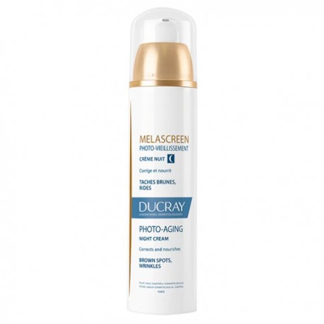 Ducray Melascreen Crema notte fotoinvecchiamento contro rughe e macchie 50 ml