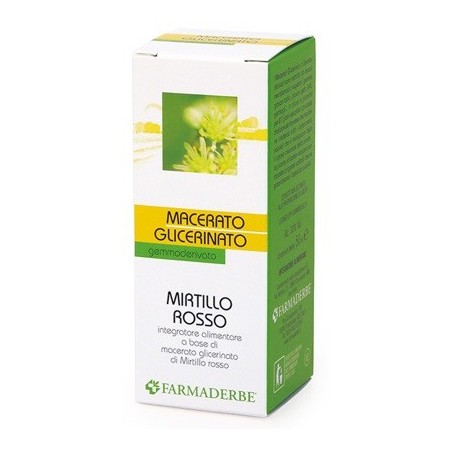 Farmaderbe Mirtillo Rosso Macerato glicerinato 50 ml Farmaderbe Mirtillo Rosso Macerato glicerinato 50 ml