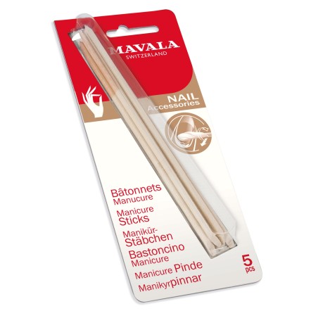 Mavala Bastoncini in legno d'arancio per manicure 5 pezzi Mavala Bastoncini in legno d'arancio per manicure 5 pezzi