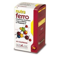 Farmaderbe Nutra Ferro integratore con ferro e vitamina C 60 compresse