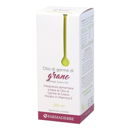 Farmaderbe Olio di germe di grano integratore antiossidante 100 ml Farmaderbe Olio di germe di grano integratore antiossidante 100 ml