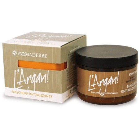 Farmaderbe L'Argan maschera ristrutturante protettiva per capelli 200 ml Farmaderbe L'Argan maschera ristrutturante protettiva per capelli 200 ml