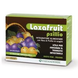 Farmaderbe Laxafruit Psillo integratore per transito intestinale 12 bustine