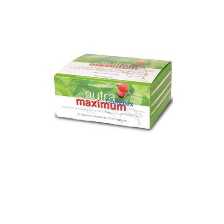 Farmaderbe Nuta Maximum Complex integratore per debolezza e stanchezza 20 flaconcini