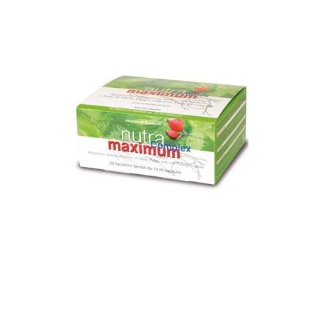 Farmaderbe Nuta Maximum Complex integratore per debolezza e stanchezza 20 flaconcini Farmaderbe Nuta Maximum Complex integratore per debolezza e stanchezza 20 flaconcini