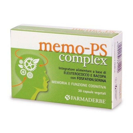 Farmaderbe Memo-PS Complex integratore per funzioni cognitive 30 capsule Farmaderbe Memo-PS Complex integratore per funzioni cognitive 30 capsule