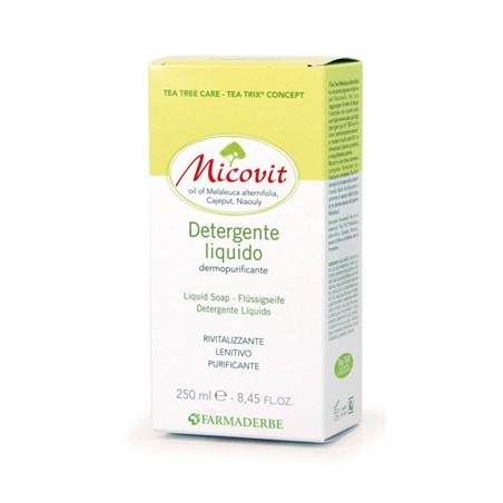 Farmaderbe Micovit Detergente liquido intimo e corpo dermopurificante 250 ml Farmaderbe Micovit Detergente liquido intimo e corpo dermopurificante 250 ml