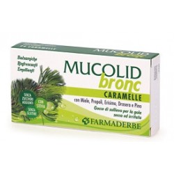 Farmaderbe Mucolid Bronc 24 Caramelle per gola secca e irritata 