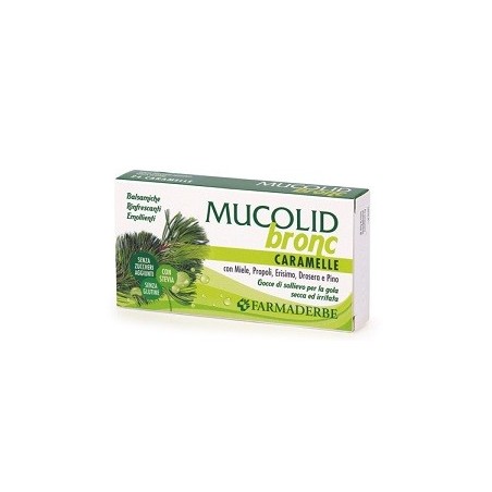 Farmaderbe Mucolid Bronc 24 Caramelle per gola secca e irritata Farmaderbe Mucolid Bronc 24 Caramelle per gola secca e irritata