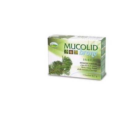 Farmaderbe Mucolid Bronc integratore granulare per vie respiratorie 14 bustine Farmaderbe Mucolid Bronc integratore granulare per vie respiratorie 14 bustine