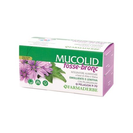Farmaderbe Mucolid Tosse-Bronc integratore lenitivo per la tosse 15 bustine Farmaderbe Mucolid Tosse-Bronc integratore lenitivo per la tosse 15 bustine