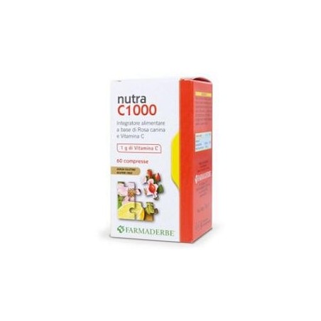Farmaderba Nutra C 1000 integratore per sistema immunitario 60 compresse Farmaderba Nutra C 1000 integratore per sistema immunitario 60 compresse