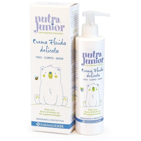 Farmaderbe Nutra Junior Crema fluida delicata per neonati e bambini 200 ml Farmaderbe Nutra Junior Crema fluida delicata per neonati e bambini 200 ml