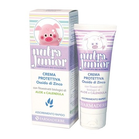 Farmaderbe Nutra Junior Crema Protettiva ossido di zinco per cambio pannolino 75 ml Farmaderbe Nutra Junior Crema Protettiva ossido di zinco per cambio pannolino 75 ml