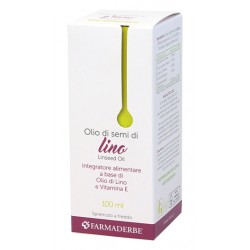 Farmaderbe Olio di Semi di Lino alimentare antiossidante 100 ml