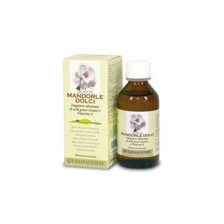Farmaderbe Olio di Mandorle Dolci Integratore Antiossidante 100 ml Farmaderbe Olio di Mandorle Dolci Integratore Antiossidante 100 ml