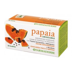 Farmaderbe Papaia orosolubile integratore altamente antiossidante 30 bustine