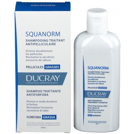 Ducray Squanorm Shampoo Anti-forfora grassa 200 ml Ducray Squanorm Shampoo Anti-forfora grassa 200 ml