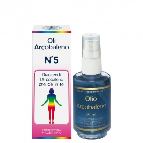 Erboristeria Magentina Olio Arcobaleno n°5 Blu Pace per bambini irrequieti 50 ml