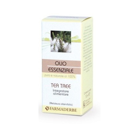 Farmaderbe Olio essenziale di tea tree balsamico dermopurificante 10 ml Farmaderbe Olio essenziale di tea tree balsamico dermopurificante 10 ml