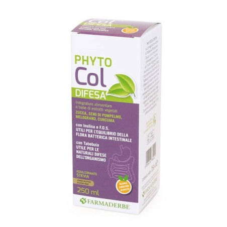 Farmaderbe Phyto Col Difesa integratore per difese immunitarie e intestino 250 ml Farmaderbe Phyto Col Difesa integratore per difese immunitarie e intestino 250 ml