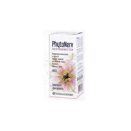 Farmaderbe Phytonerv gocce 100 ml - Integratore rilassante e per il sistema nervoso