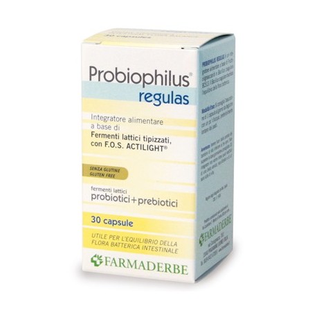 Farmaderbe Probiophilus Regulas integratore di fermenti lattici 30 capsule