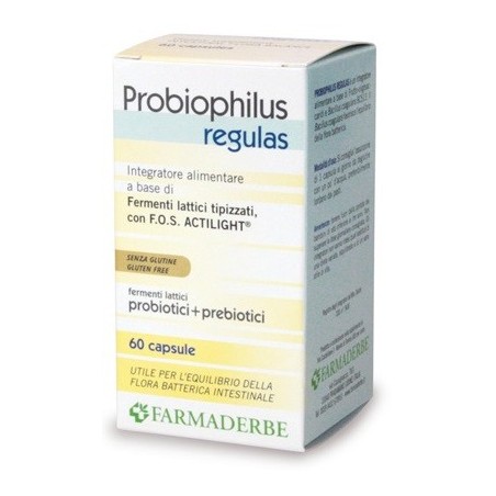 Farmaderbe Probiophilus 60 capsule - Integratore di fermenti lattici Farmaderbe Probiophilus 60 capsule - Integratore di fermenti lattici