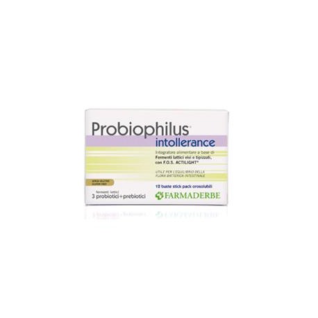 Farmaderbe Probiophilus Intollerance 12 bustine