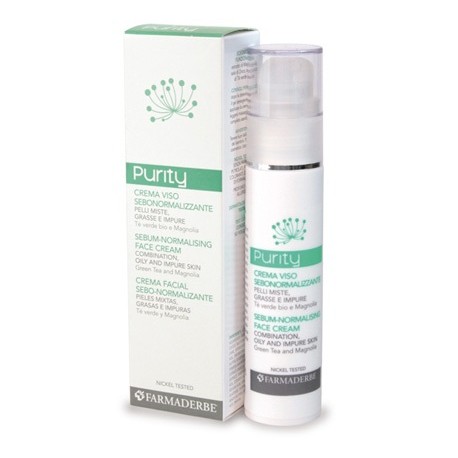 Farmaderbe Purity Crema viso sebonormalizzante per pelle mista e impura 50 ml