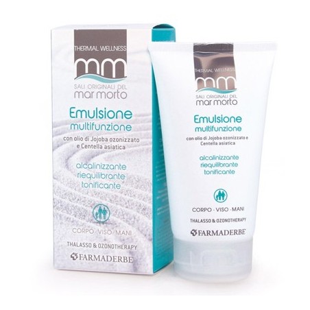 Farmaderbe Sali originali del Mar Morto emulsione corpo multifunzione contro gli inestetismi 150 ml Farmaderbe Sali originali del Mar Morto emulsione corpo multifunzione contro gli inestetismi 150 ml
