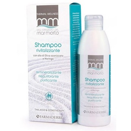 Farmaderbe Shampoo rivitalizzante sali originali Mar Morto 200 ml Farmaderbe Shampoo rivitalizzante sali originali Mar Morto 200 ml