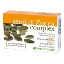 Farmaderbe Semi di Zucca Complex - Integratore a base di zucca 30 capsule