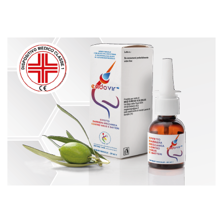 Endovir Spray Nasale - Dispositivo medico effetto barriera meccanica contro virus e batteri 20 ml Endovir Spray Nasale - Dispositivo medico effetto barriera meccanica contro virus e batteri 20 ml