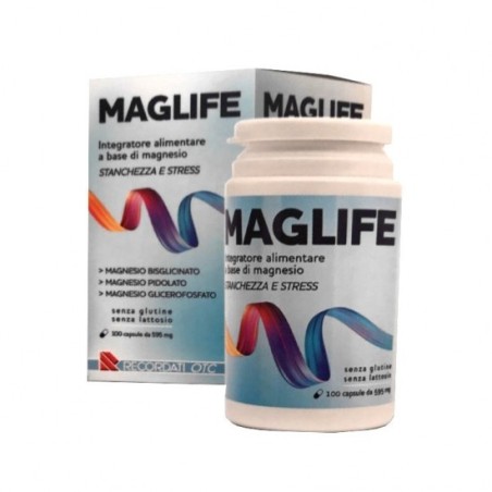 Recordati MagLife 100 capsule - Integratore alimentare di magnesio Recordati MagLife 100 capsule - Integratore alimentare di magnesio